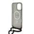 iPhone 16 Pro Max Guess Crossbody Magsafe hoesje Back - cover Hard case - Frosty black